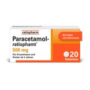 Produktabbildung: Paracetamol-ratiopharm® 500 mg Tabletten 20 St