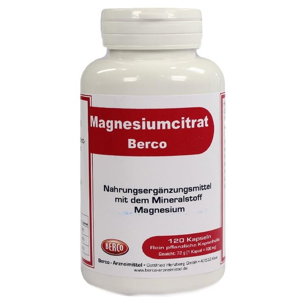 Magnesiumcitrat Berco Kapseln 120 St