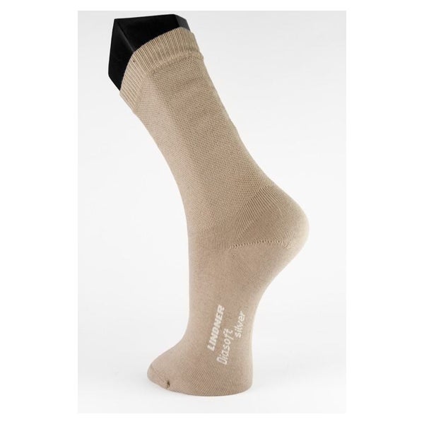 Gr. 44 - 46 Diasoft® - Diabetikersocken, Dunkelbeige 2 St