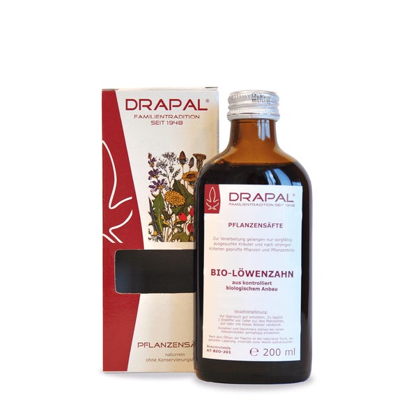 Löwenzahnblätter Bio Pflanzensaft Drapal 200 ml