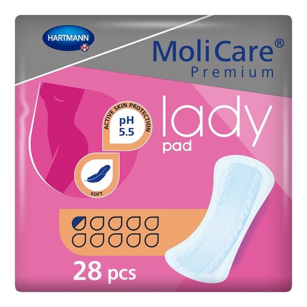 MoliCare Premium Lady Pad, 0,5 Tropfen, 17 x 8 cm 28 St