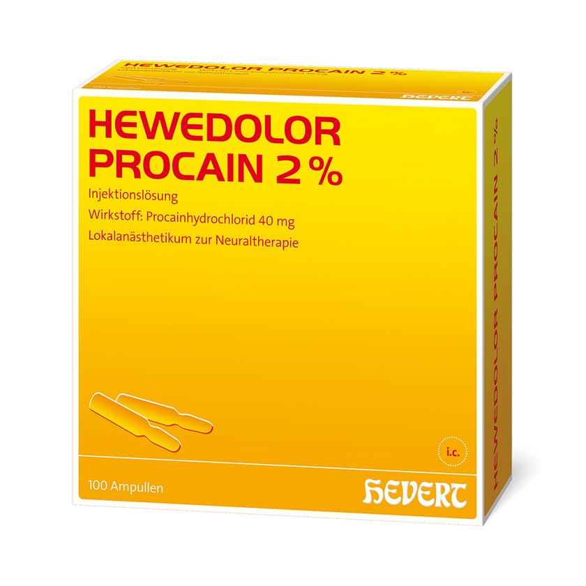Hewedolor Procain 2% Ampullen 100X2 ml
