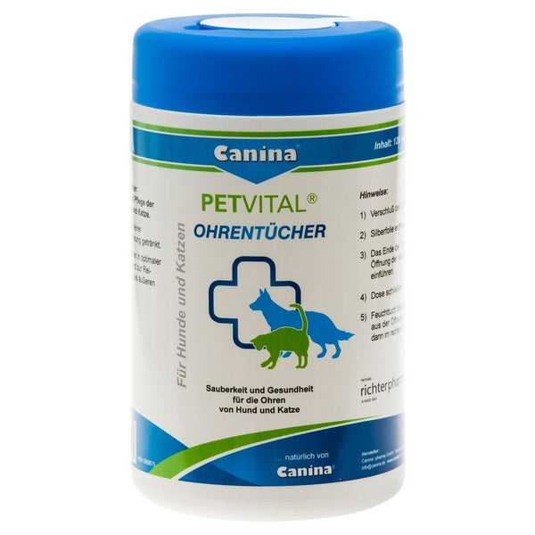 Petvital Feuchttücher Ohren vet. 120 St