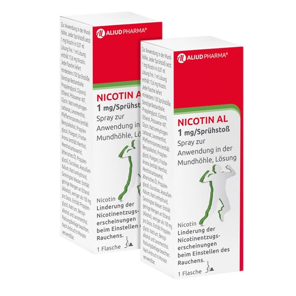 Nicotin AL 1 mg/ Sprühstoß Doppelpack 2 St