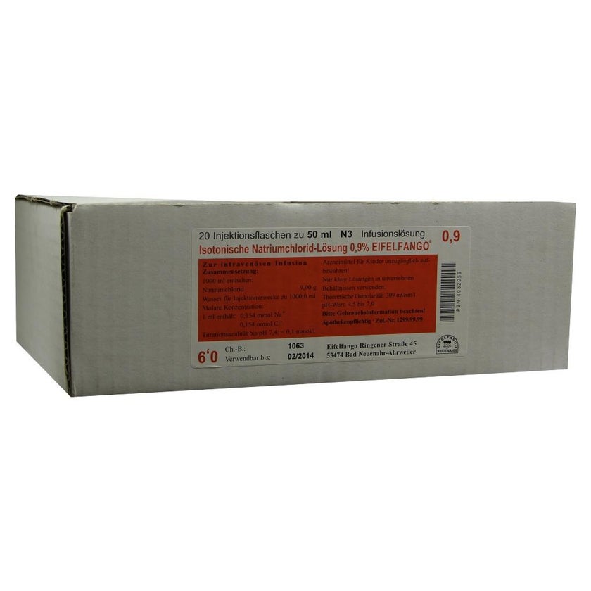 Isotonische NaCl Lösung 0,9% Eifelfango 20X50 ml