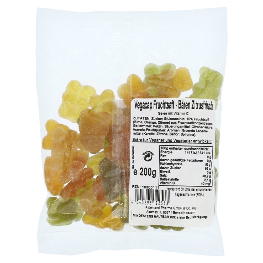 Vegacap Fruchtsaft-bären Zitrusfrisch-fr 200 g