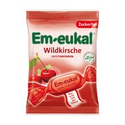 Produktabbildung: EM Eukal Bonbons Wildkirsche zuckerfrei 75 g