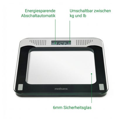 medisana PS 425 Personenwaage mit Sprachausgabe bis 180 kg 1 St günstig kaufen