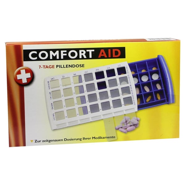 Pillendose f.7 Tage m.28 Fächern 1 St
