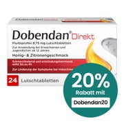 Produktabbildung: DOBENDAN Direkt Flurbiprofen Lutschtabletten 24 St