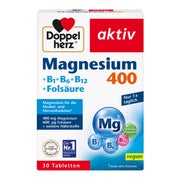 Produktabbildung: Doppelherz aktiv Magnesium 400 mg + B1 + B6 + B12 + Folsäure 30 St