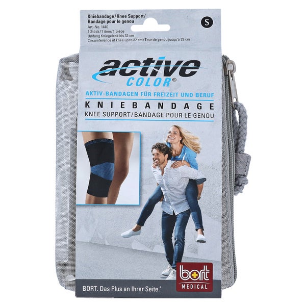 BORT Activecolor Kniebandage S schwarz 1 St