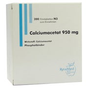 Produktabbildung: Calciumacetat 950 mg Filmtabletten 200 St