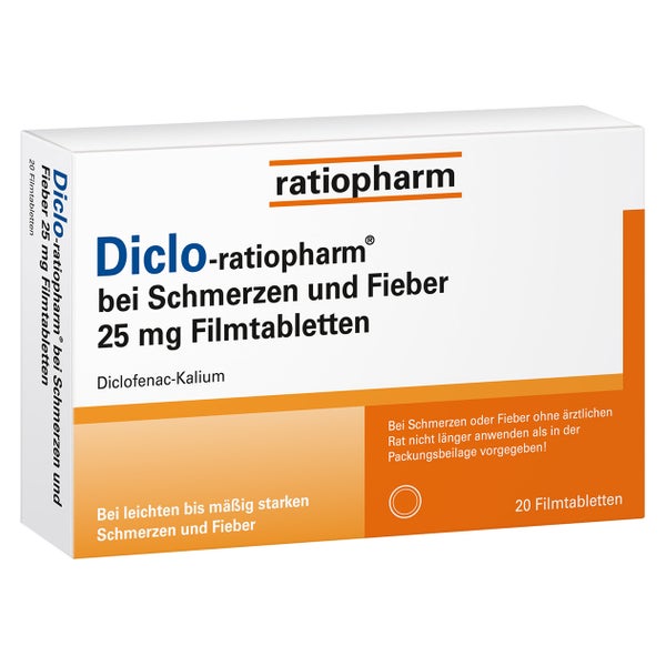 Diclo-ratiopharm® 25 mg Filmtabletten 20 St