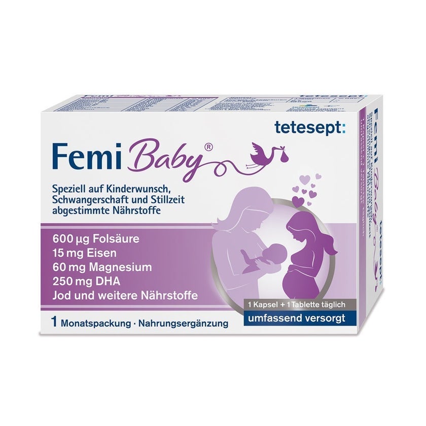 tetesept Femi Baby | Für Mutter & Baby | Monatspackung 2X30 St