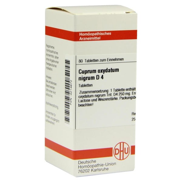 Cuprum Oxydatum Nigrum D 4 Tabletten 80 St