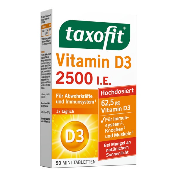 Taxofit Vitamin D3 2500 I.E. Tabletten 50 St