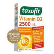 Produktabbildung: Taxofit Vitamin D3 2500 I.E. Tabletten 50 St