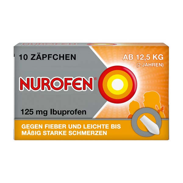 NUROFEN Junior Zäpfchen 125 mg Ibuprofen 10 St