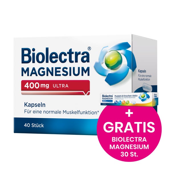Biolectra MAGNESIUM 400 mg ultra Kapseln 40 St