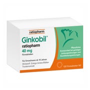 Produktabbildung: Ginkobil ratiopharm 40mg mit Ginkgo biloba 120 St