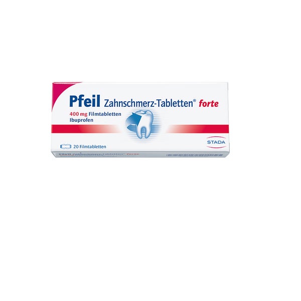Pfeil Zahnschmerz Filmtabletten forte 20 St