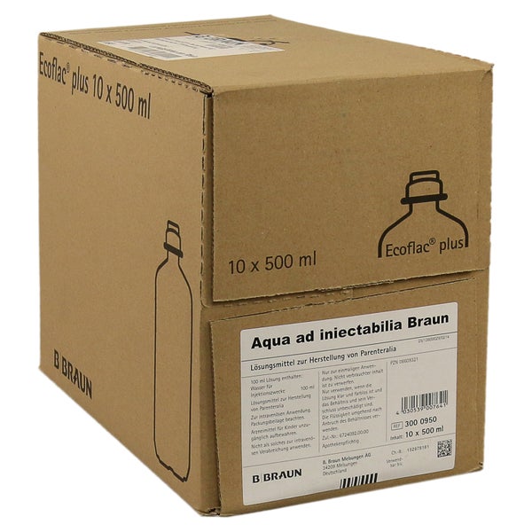 AQUA AD Injectabilia Ecoflac Plus Infusi 10X500 ml