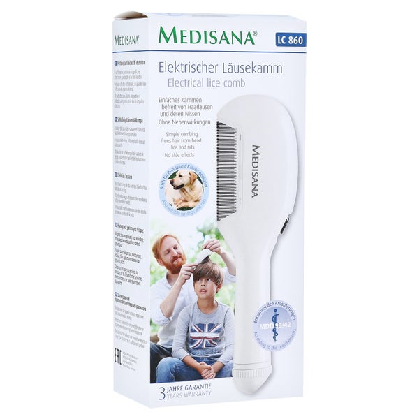 medisana LC 860 Läusekamm für Kopfläuse und Nissen 1 St