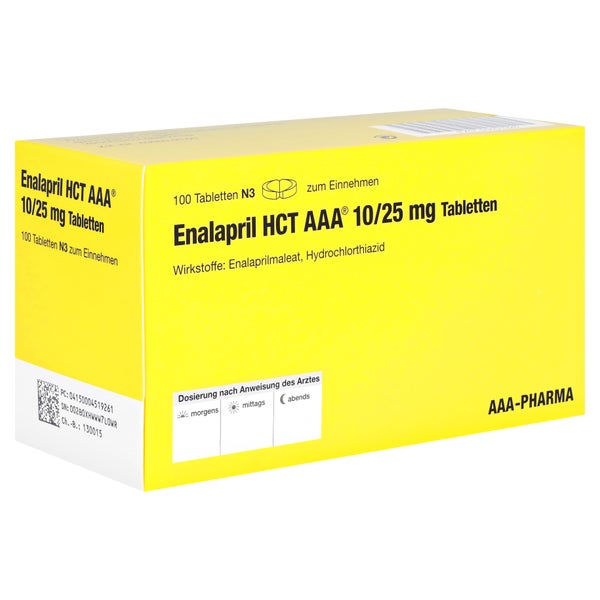 ENALAPRIL HCT AAA-Pharma 10/25 mg Tabletten 100 St
