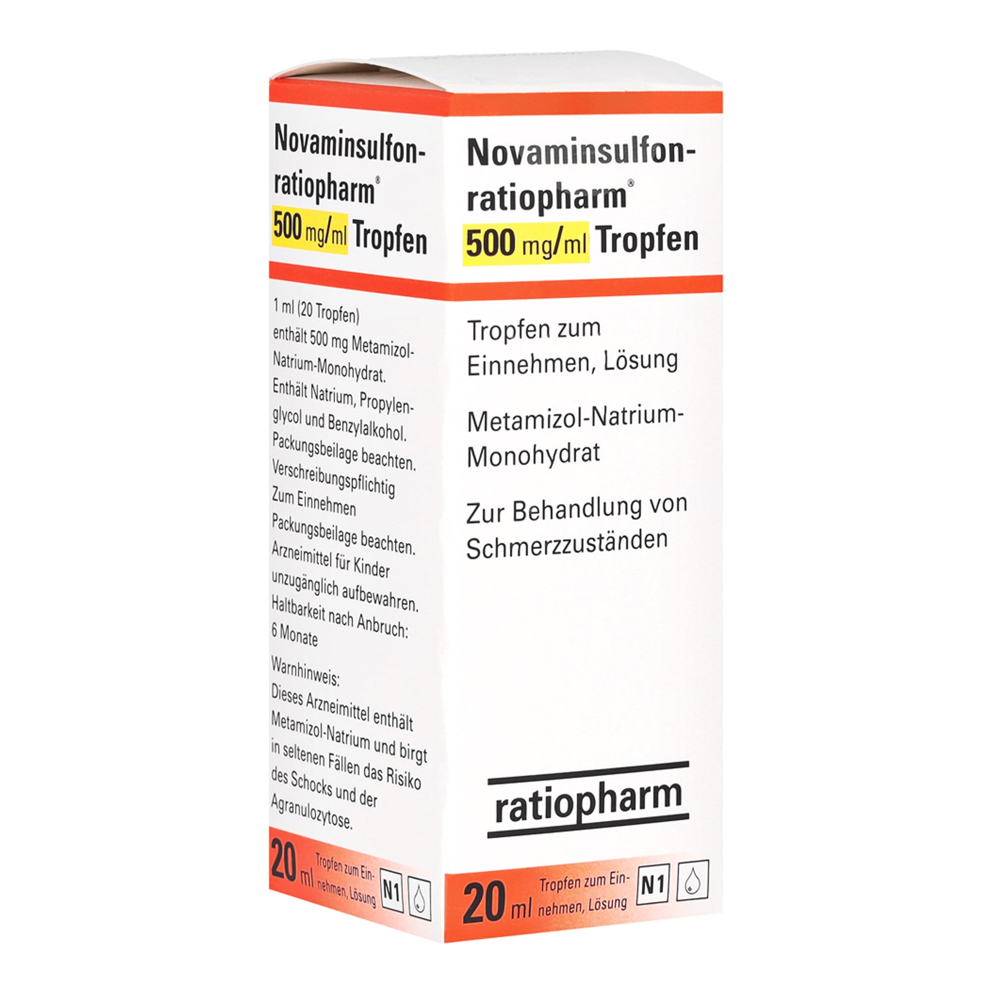 Novaminsulfon-ratiopharm 500mg/ml kaufen | medpex