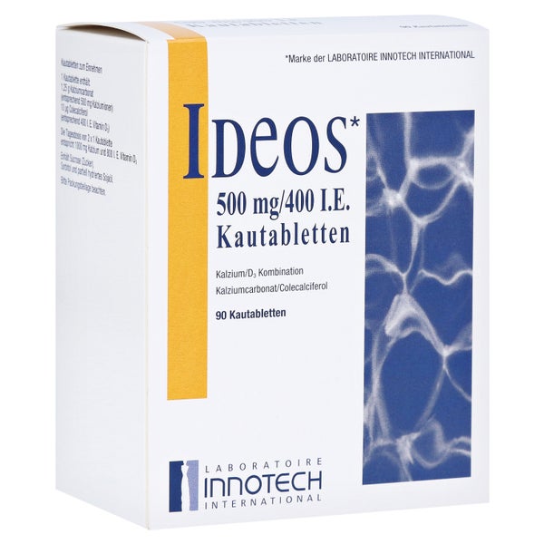 Ideos 500 Mg/400 I.E. Kautabletten - Reimport 90 St