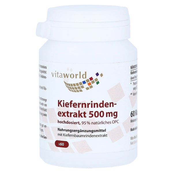 Kiefernrindenextrakt 500 mg 95% OPC Kaps 60 St