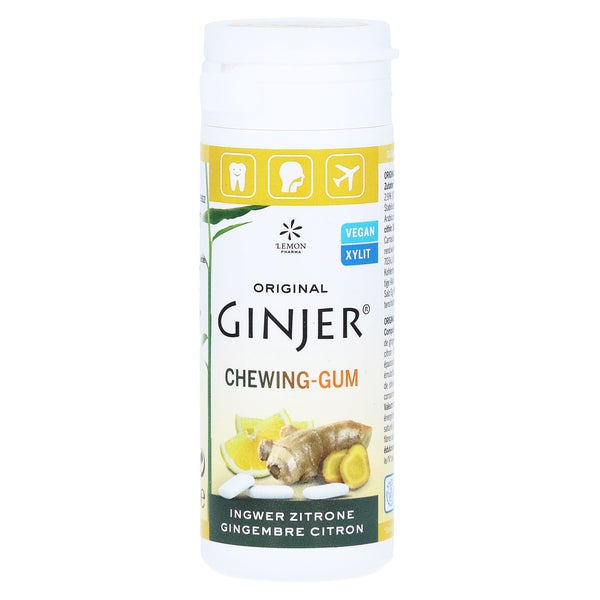 Lemon Pharma Original GINJER® Ingwerkaugummis, Zitrone 30 g
