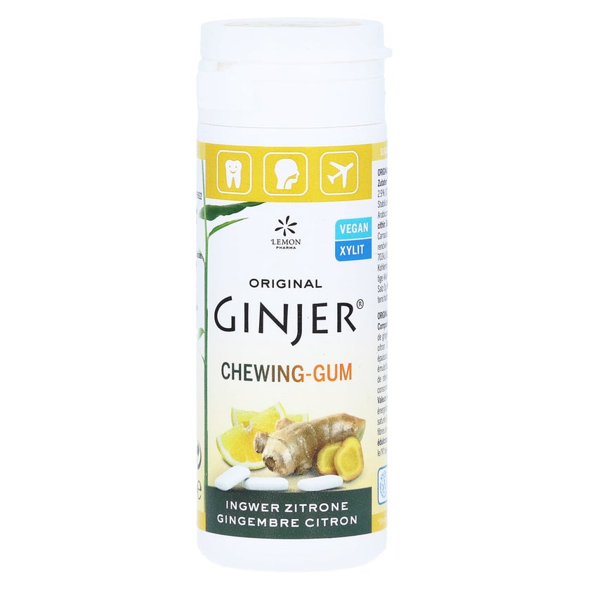 Lemon Pharma Original GINJER® Ingwerkaugummis, Zitrone 30 g