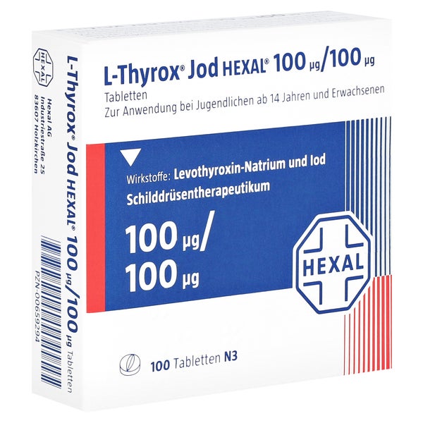 L-thyrox Jod Hexal 100/100 Tabletten 100 St