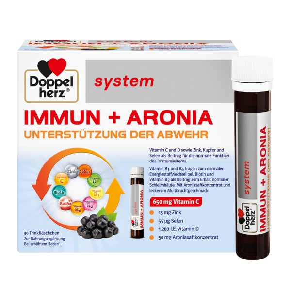 Doppelherz system Immun + Aronia Unterstützung der Abwehr 30 St