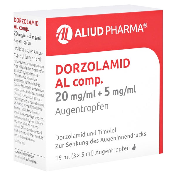 DORZOLAMID AL comp.20 mg/ml + 5 mg/ml Augentropfen 3X5 ml