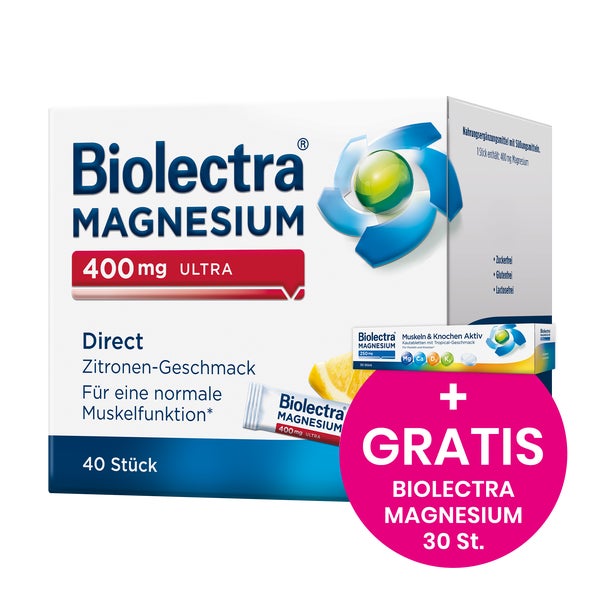 Biolectra MAGNESIUM 400 mg ultra Direct 40 St