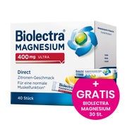 Produktabbildung: Biolectra MAGNESIUM 400 mg ultra Direct 40 St