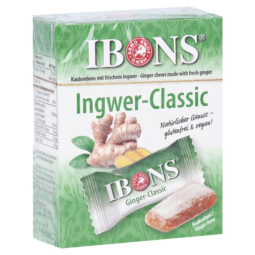 Ibons Ingwer Classic Box Kaubonbons 60 g
