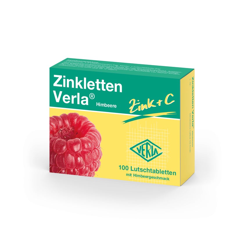Zinkletten Verla Himbeere Lutschtablette 100 St