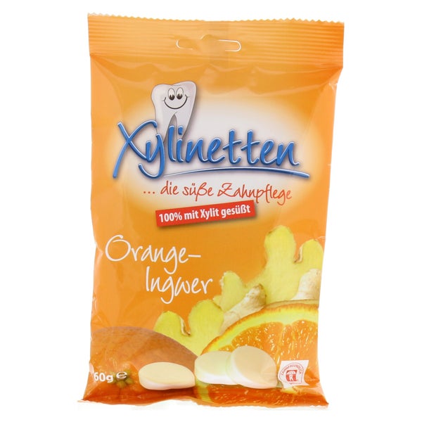 Xylinetten Orange Ingwer Bonbons 60 g