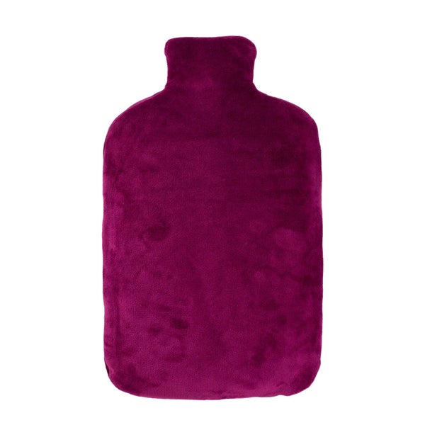 Öko-Wärmflasche 2,0 l mit Nickibezug purpur lila 1 St