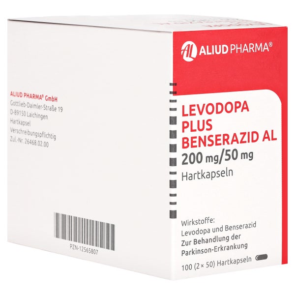 LEVODOPA plus Benserazid AL 200 mg/50 mg Hartkaps. 100 St