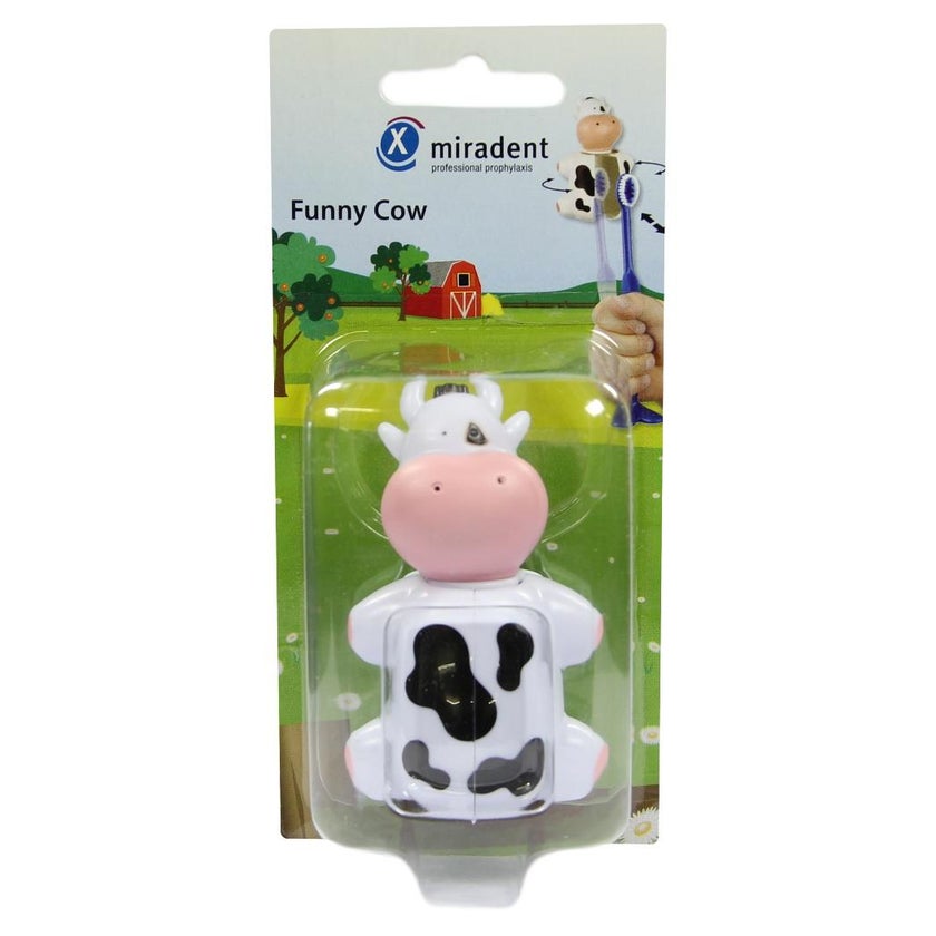 Miradent Kinderzahnbürstenhalter Funny Kuh 1 St