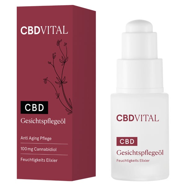 CBD VITAL Gesichtspflegeöl mit CBD | für trockene Haut 20 ml
