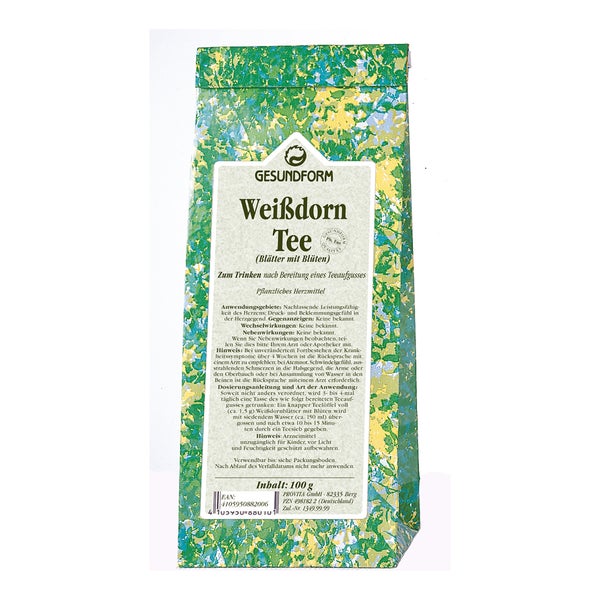 GESUNDFORM Weißdornblätter mit Blüten 100 g