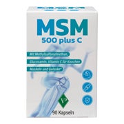 Produktabbildung: MSM 500 mg plus Glucosamin + Vitamin C 90 St