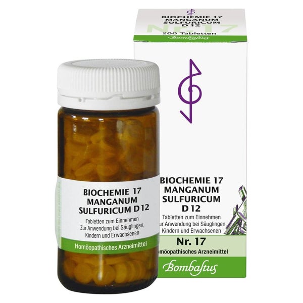 Biochemie 17 Manganum sulfuricum D 12 Ta 200 St