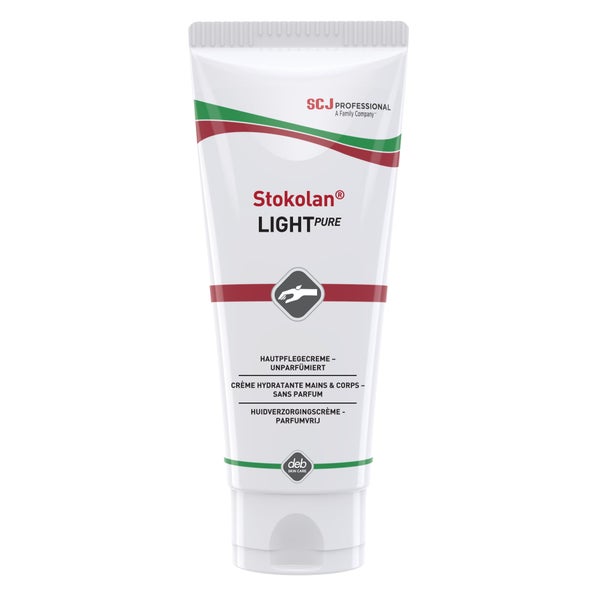 Stokolan LIGHT PURE Hautpflegecreme, parfümfrei – für normale bis trockene Haut - 100 ml - Tube 100 ml